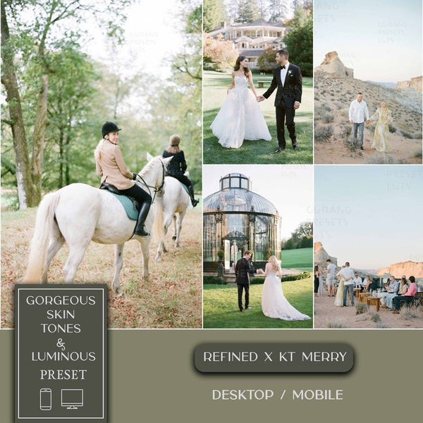 REFINED x KT Merry Lightroom Presets Desktop Mobile IOS