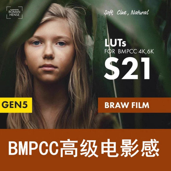 🎬 Roman Hense BMPCC LUTs | S21 BRAW Film Look (6 Styles)