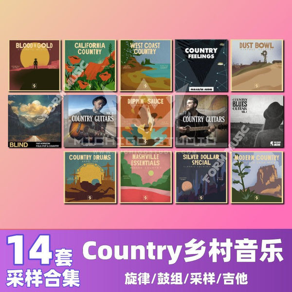 Sample Pack - Country Music Sample Pack 🎸🎵 Guitar Loops | Drums | FL Studio & Logic Ready [MICHIGO STUDIO]