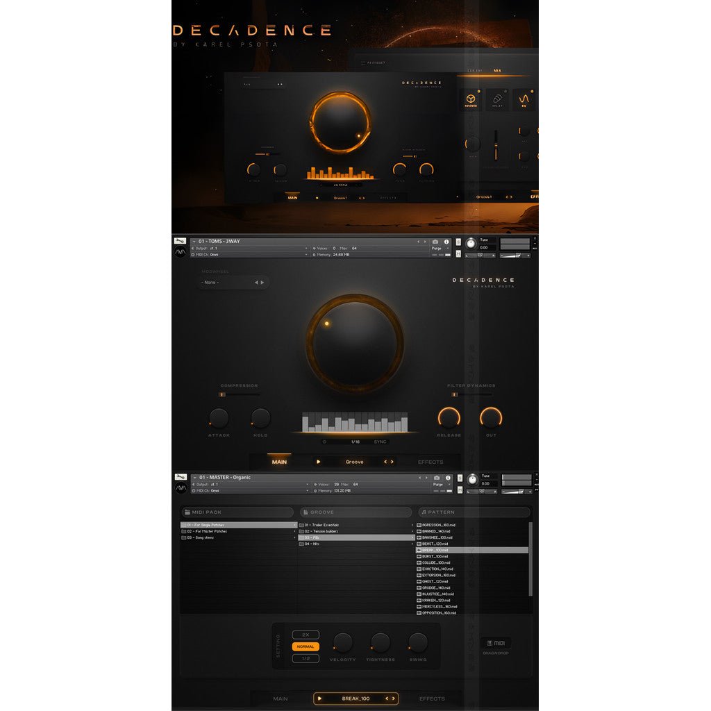 Sample PACK | 🥁 Hollywood Drum Decadence Sound Pack 1.9GB Dark Epic MIDI & Loops [MICHIGO STUDIO] - MICHIGO STUDIO