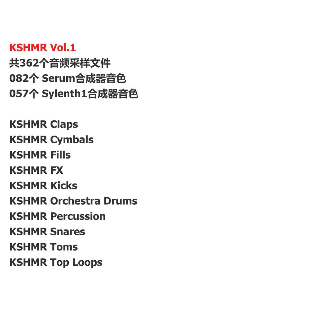 Sample Pack - KSHMR K - God 5 - in - 1 Sound Pack 🔥 Drum Kit | MIDI | Timbres | Editing Tools [MICHIGO STUDIO] - MICHIGO STUDIO