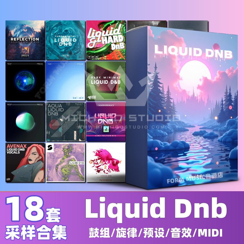 Sample Pack - Liquid Drum & Bass Sound Kit 🌫️ Loops, Drums, Tones & Composition Tools [MICHIGO STUDIO] - MICHIGO STUDIO