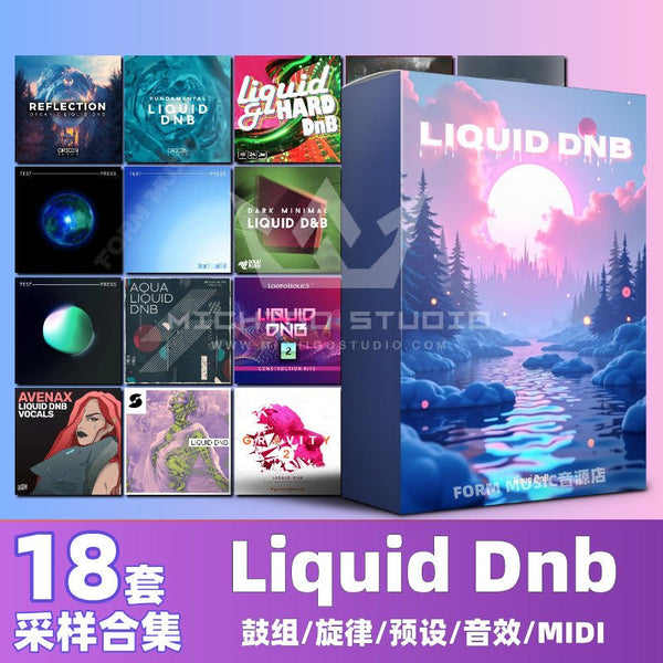 Sample Pack - Liquid Drum & Bass Sound Kit 🌫️ Loops, Drums, Tones & Composition Tools [MICHIGO STUDIO]