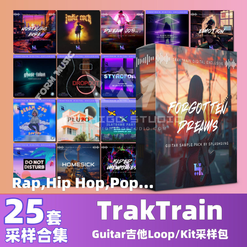 Traktrain Guitar Guitar Sampling Tone Package Loop Melody HipHop Rap FL Audio Source Pop [Michigo Studio]