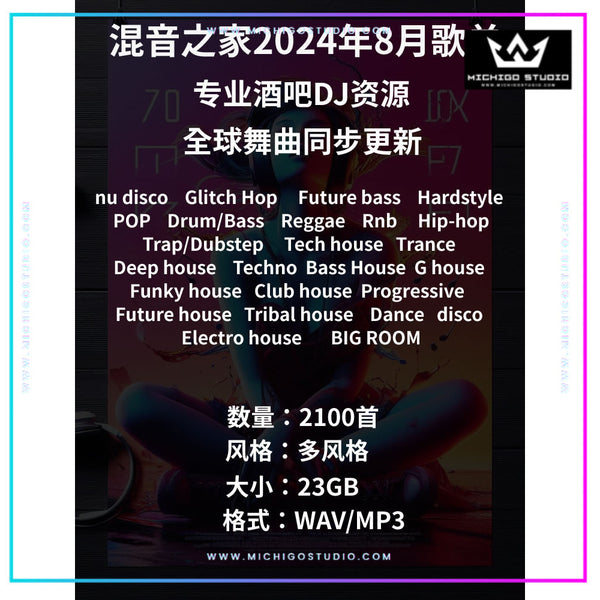 August 2024 DJ Playlist 🌍 2100 Tracks [MICHIGO STUDIO]