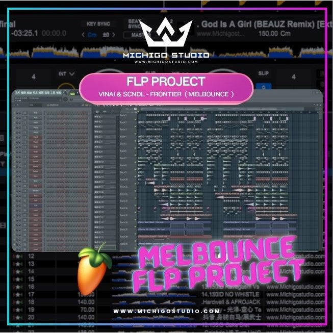 FLP : Vinai & SCNDL - Frontier REMAKE (MELBOUNCE) - FLStudio Project - MICHIGO STUDIO