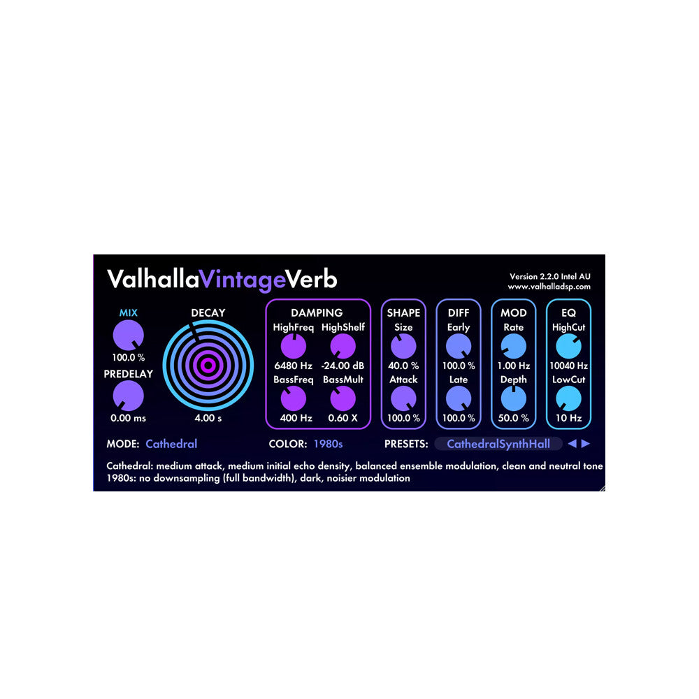 Valhalla DSP FX Bundle 🔊✨ Full Reverb & Delay Mixing Plugin Set for EDM & Post-Production [MICHIGO STUDIO]