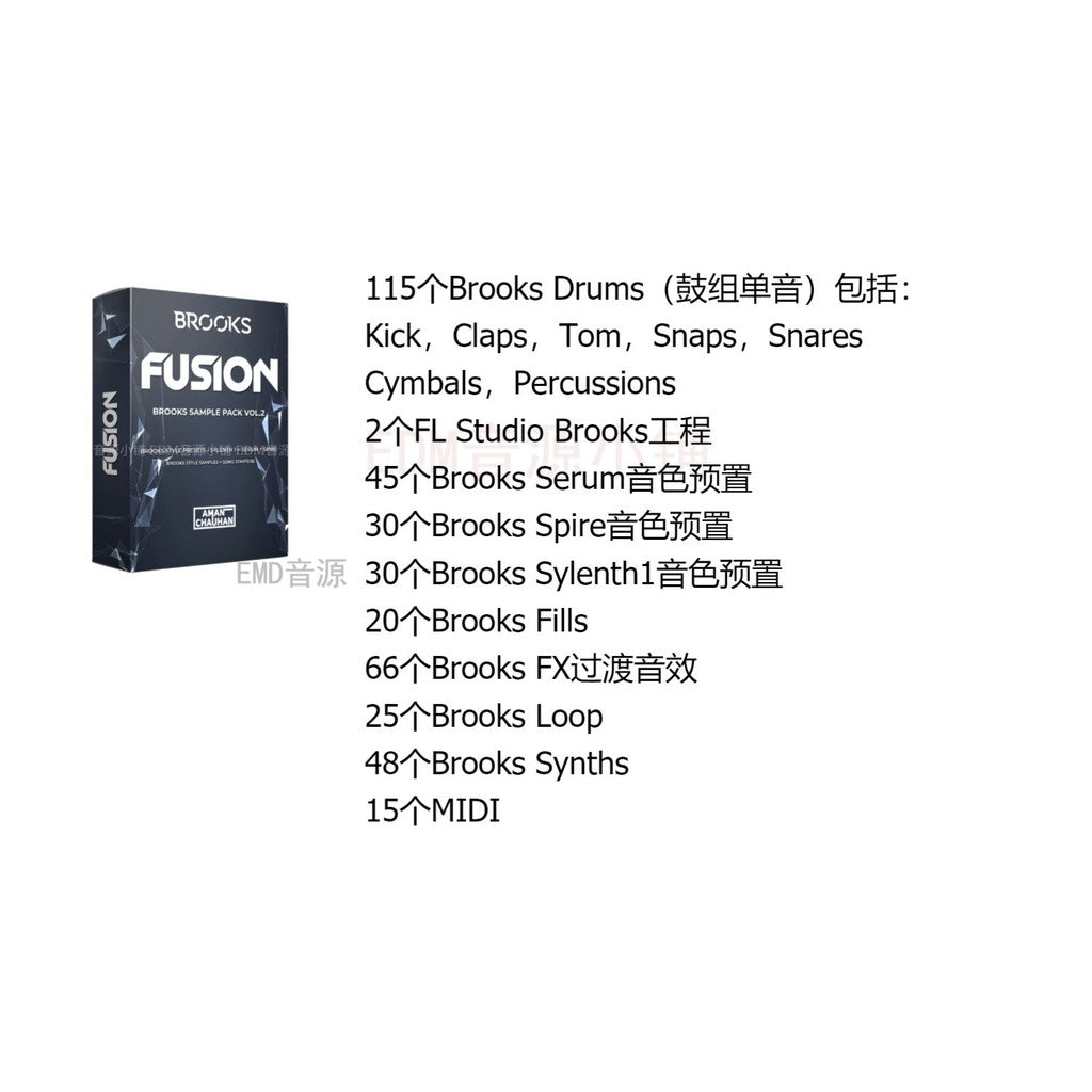 Brooks Style Future Bounce/House Sampling Package Drum Set Tone FX FL Project Audio Source [Michigo Studio]