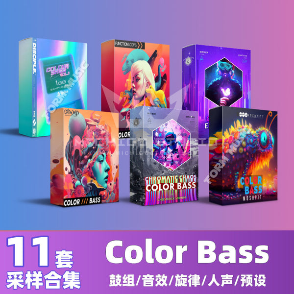 Color Bass Sampling Package Drum Tone Dubstep Colorful Bass Serum Preset [Michigo Studio]