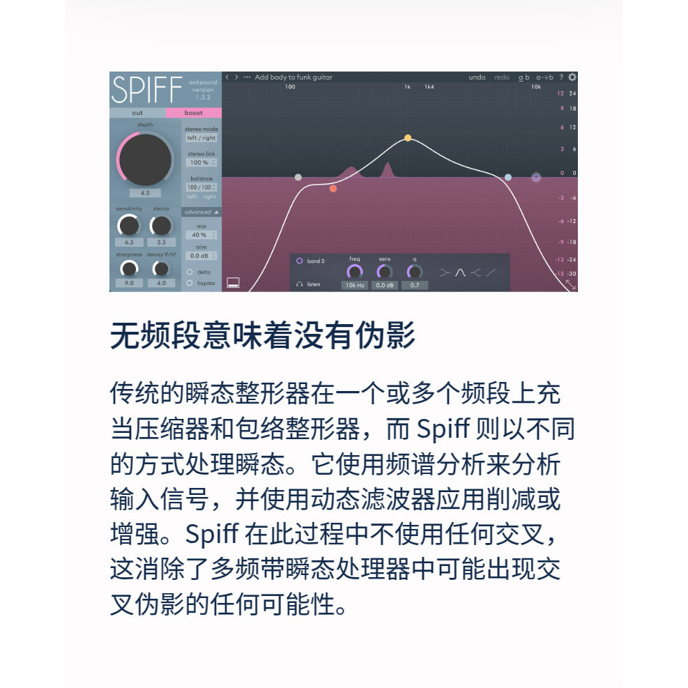 🔊 Oeksound Spiff Transient Control Plugin 🎚️ Clarity Enhancer for Mixing | De-ess & Clean Sound [MICHIGO STUDIO]