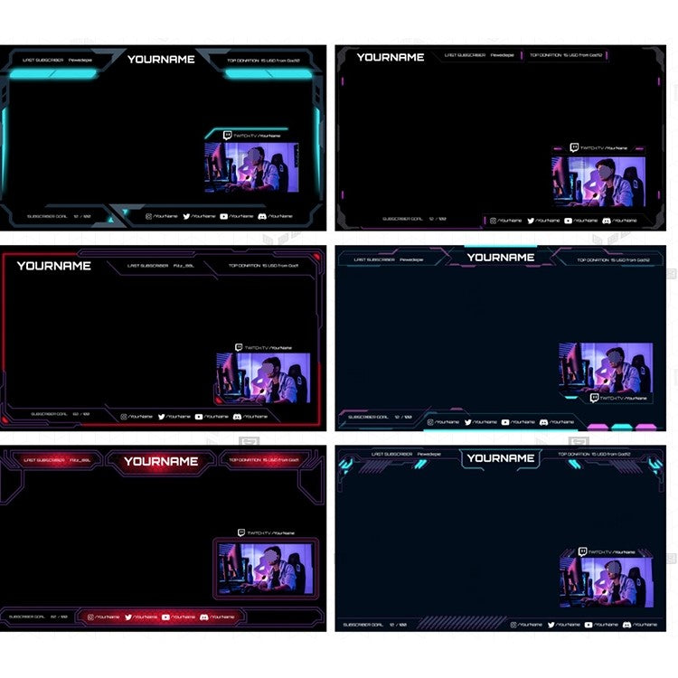 🎞️ Short Video UI + Game Stream Overlay Template – TikTok / Kuaishou Compatible [MICHIGO STUDIO]