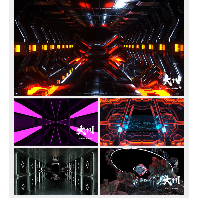 🎥 VJ LOOP | Flashing Mechanical Cartoon Dance Bar KTV LED Background 🤖✨ [ MICHIGO STUDIO ]