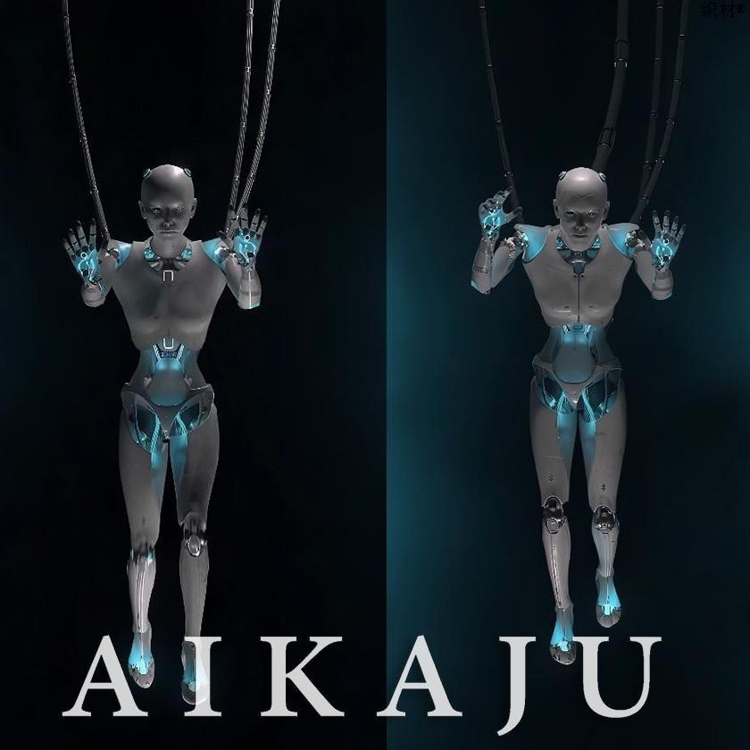 🎥 VJ LOOP | Vertical 4K Naked Eye 3D Floating AI Robot Video for Club & Livestream 🤖📱 [MICHIGO STUDIO]