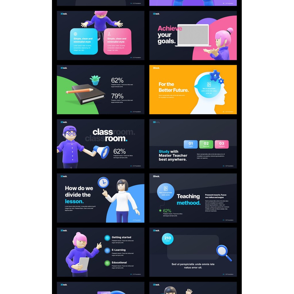 POWERPOINT TEMPLATE 33 | 🌀 Full 3D Dynamic Stylish Product Introduction Animated Pitch Deck PPT Template