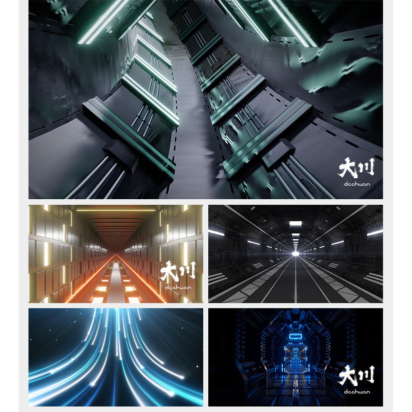 🎥 VJ LOOP | Dynamic Roller Coaster Tunnel City Ride Club LED Background 🎢🌃 [ MICHIGO STUDIO ]
