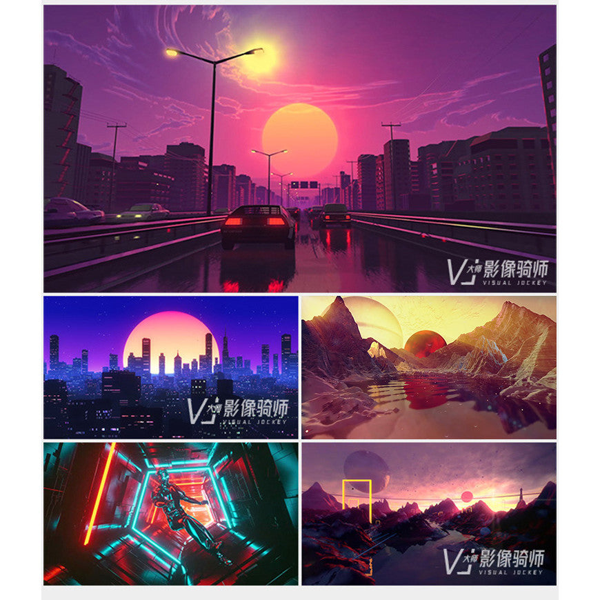 🎥 VJ LOOP | 3D Starfield Runway Animation for Club LED Wall Stage Visuals 4K ✨🚶‍♀️ [MICHIGO STUDIO]
