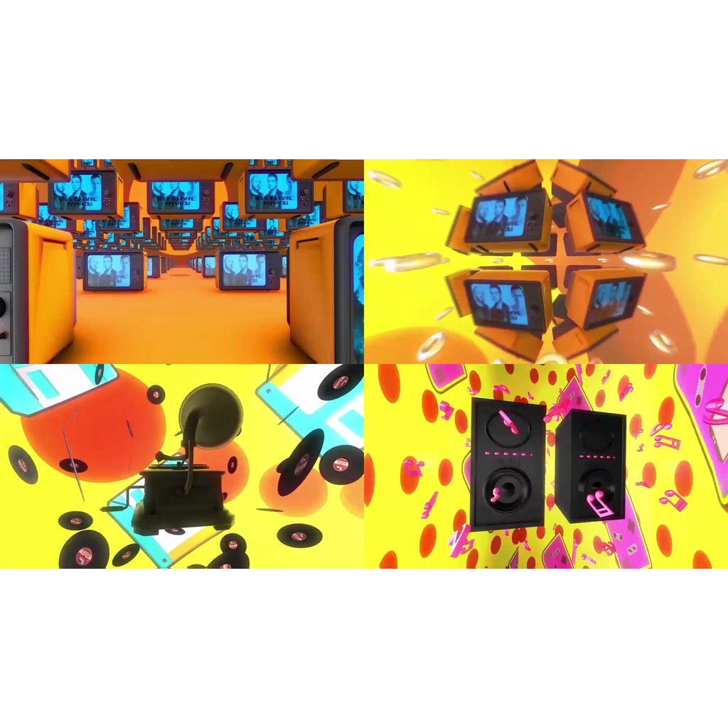 VJ LOOP | 🎤 Cartoon Hip-Hop Bounce Rap Visuals – LED Background for Club VJ 🎶🧢 [MICHIGO STUDIO]