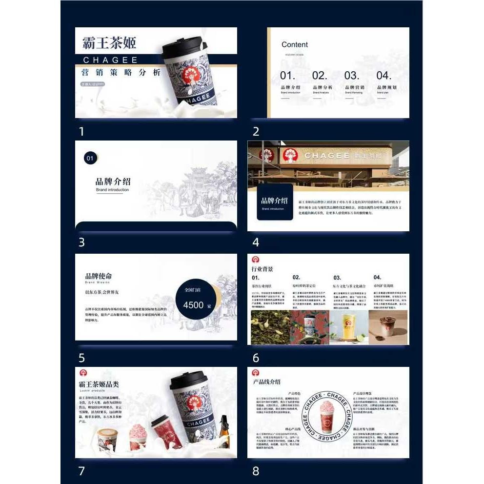 POWERPOINT TEMPLATE 82 | 🫖 Bawang Chaji Brand Marketing Strategy Analysis Report PPT Template [ MICHIGO STUDIO ]