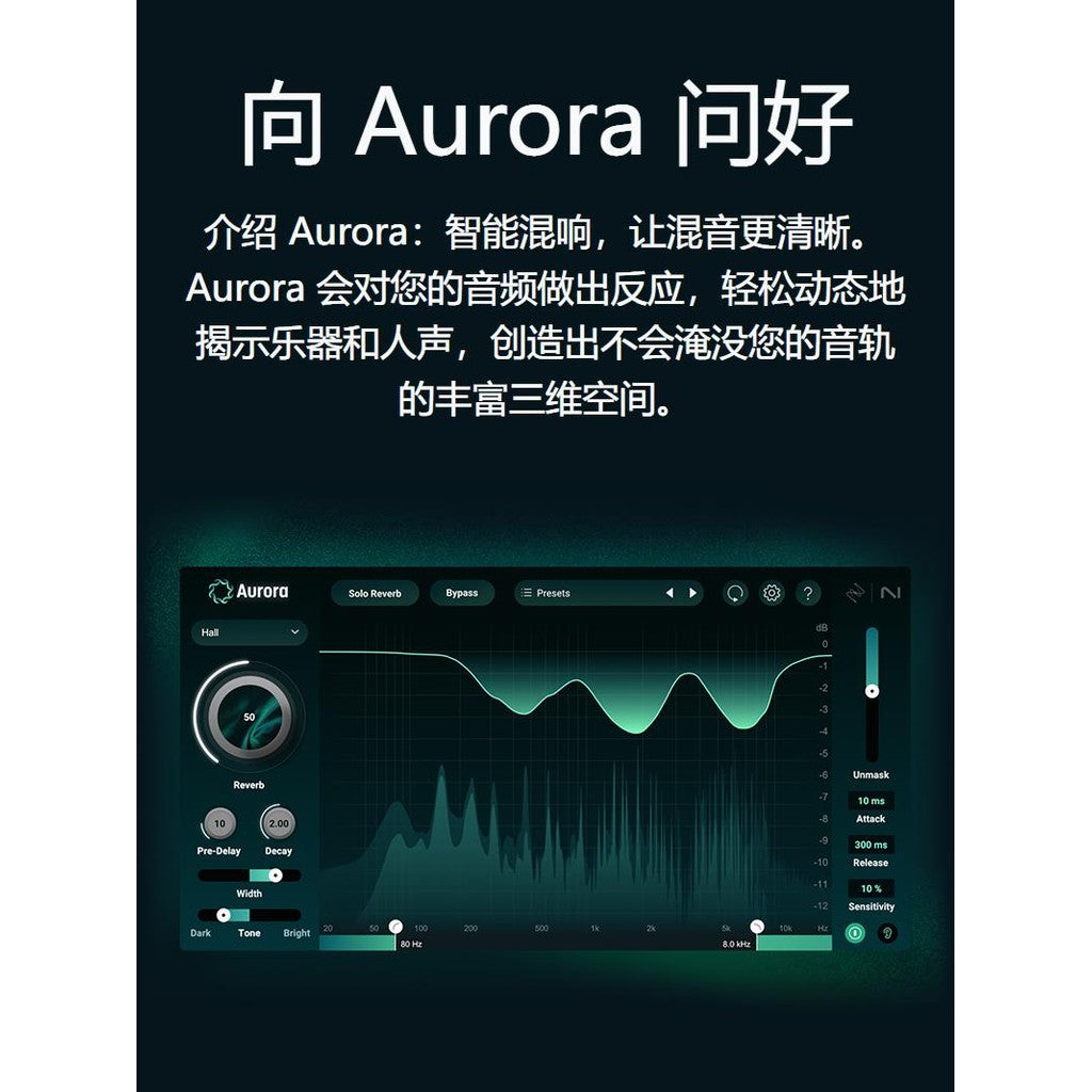 🎚️ iZotope Aurora | AI Spectral Reverb Plugin 🌌 清晰频谱混响 | Win/Mac [MICHIGO STUDIO]