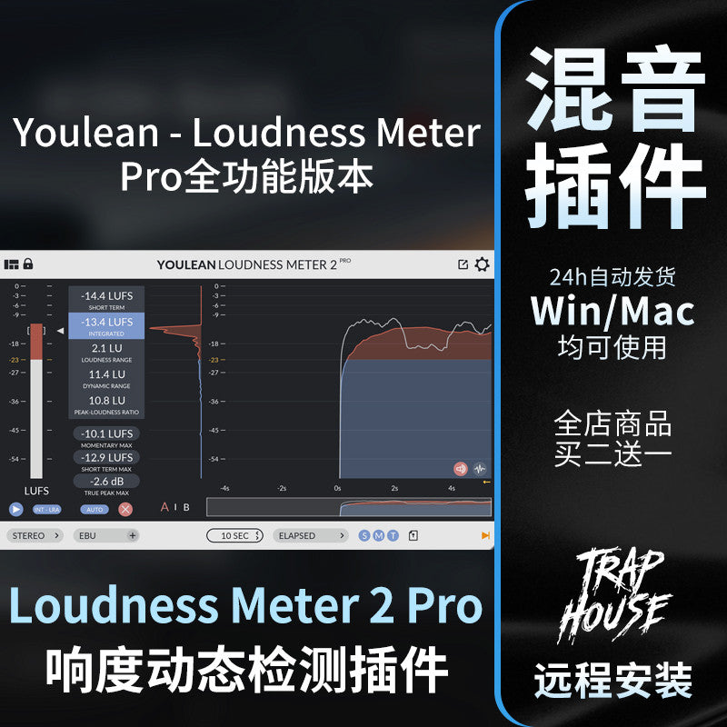 📊 Youlean Loudness Meter 2 Pro | Professional Loudness Detection & Metering Plugin [MICHIGO STUDIO]