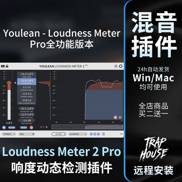 📊 Youlean Loudness Meter 2 Pro | Professional Loudness Detection & Metering Plugin [MICHIGO STUDIO]