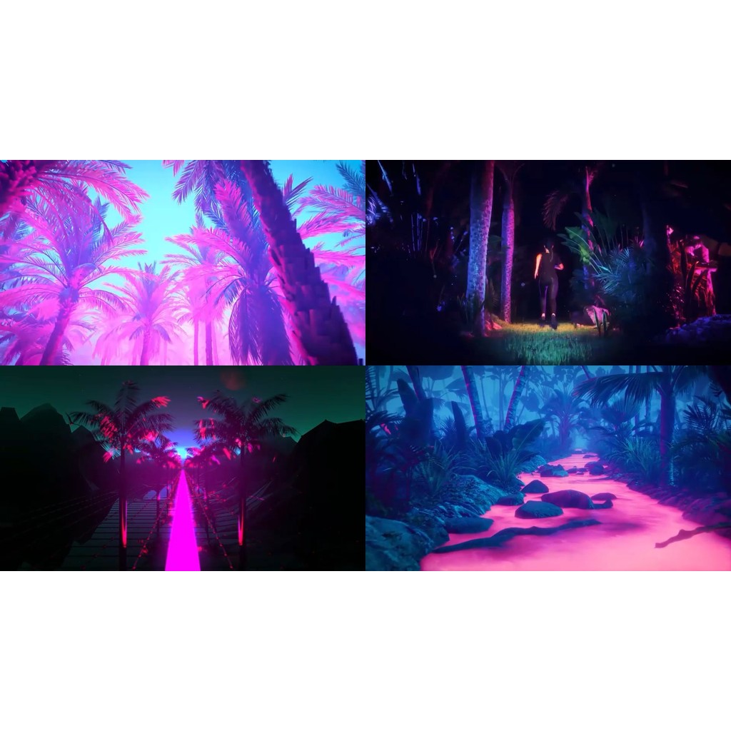 🎥 VJ LOOP | 🌴 Coconut Tree 🌅 HipHop Rap Vibes KTV Club Room LED Visual Pack 🎶 [ MICHIGO STUDIO ]
