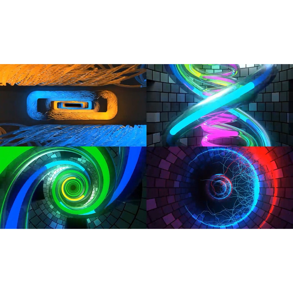 🎥 VJ LOOP | 3D Abstract Rhythm Lines for Club LED Visual Background 🔷📈🎵 [ MICHIGO STUDIO ]