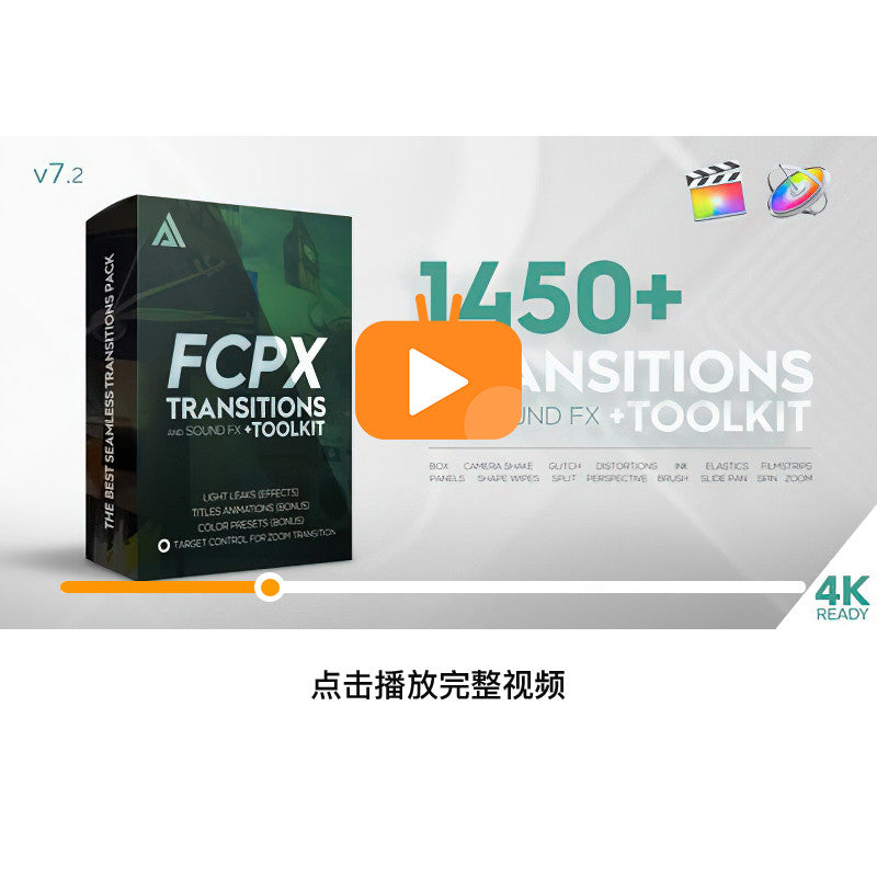 FCPX | 🎥 Ultimate Plugin Bundle – 500 Creative Transitions & 250+ Sound Effects Pack for Editing [MICHIGO STUDIO]