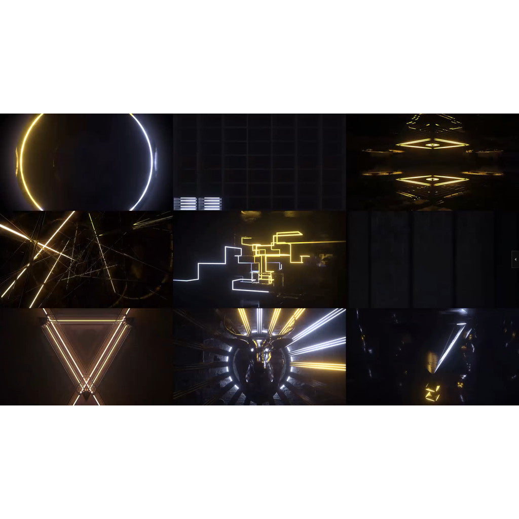 🎥 VJ LOOP | Industrial Mechanical Rhythm Tech Abstract LED Visual 🏭⚙️🎵 [ MICHIGO STUDIO ]