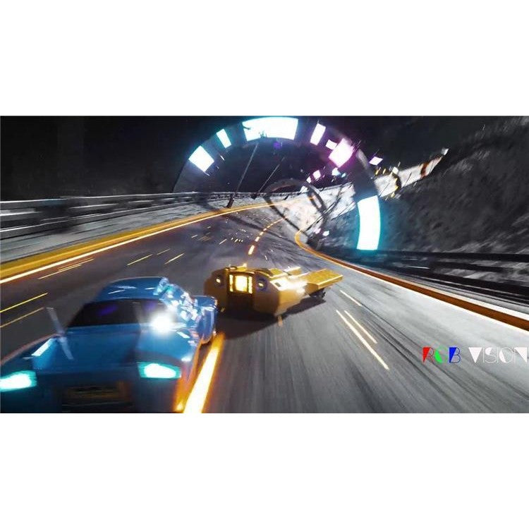 🎥 VJ LOOP | 3D Dynamic Roller Coaster in City Tunnel for Club LED Background 🎢🌃 [MICHIGO STUDIO]