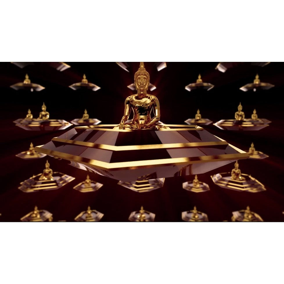 🎥 VJ LOOP | Buddha Statue Animation Visual LED Background 🧘🕉️🎥 [ MICHIGO STUDIO ]
