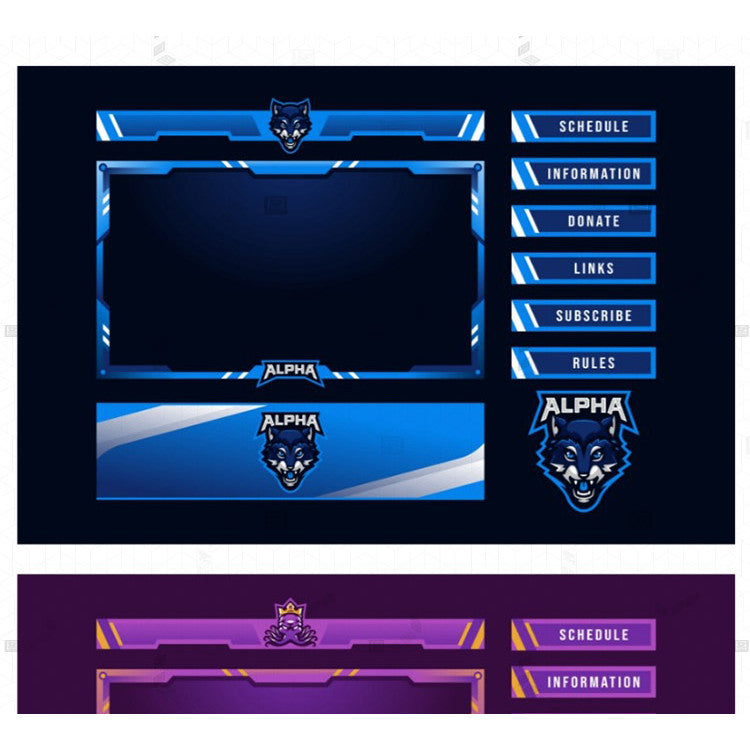 ⚔️ League of Legends / MLBB Streamer Game Overlay – Cyber UI Design [MICHIGO STUDIO]