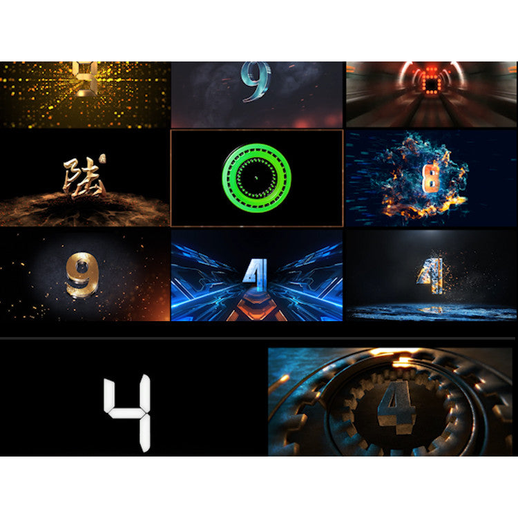 🎥 VJ LOOP | 53 Hotel Bar Stage New Year Countdown LED Visual Pack 🎇🏨🎊 [ MICHIGO STUDIO ]