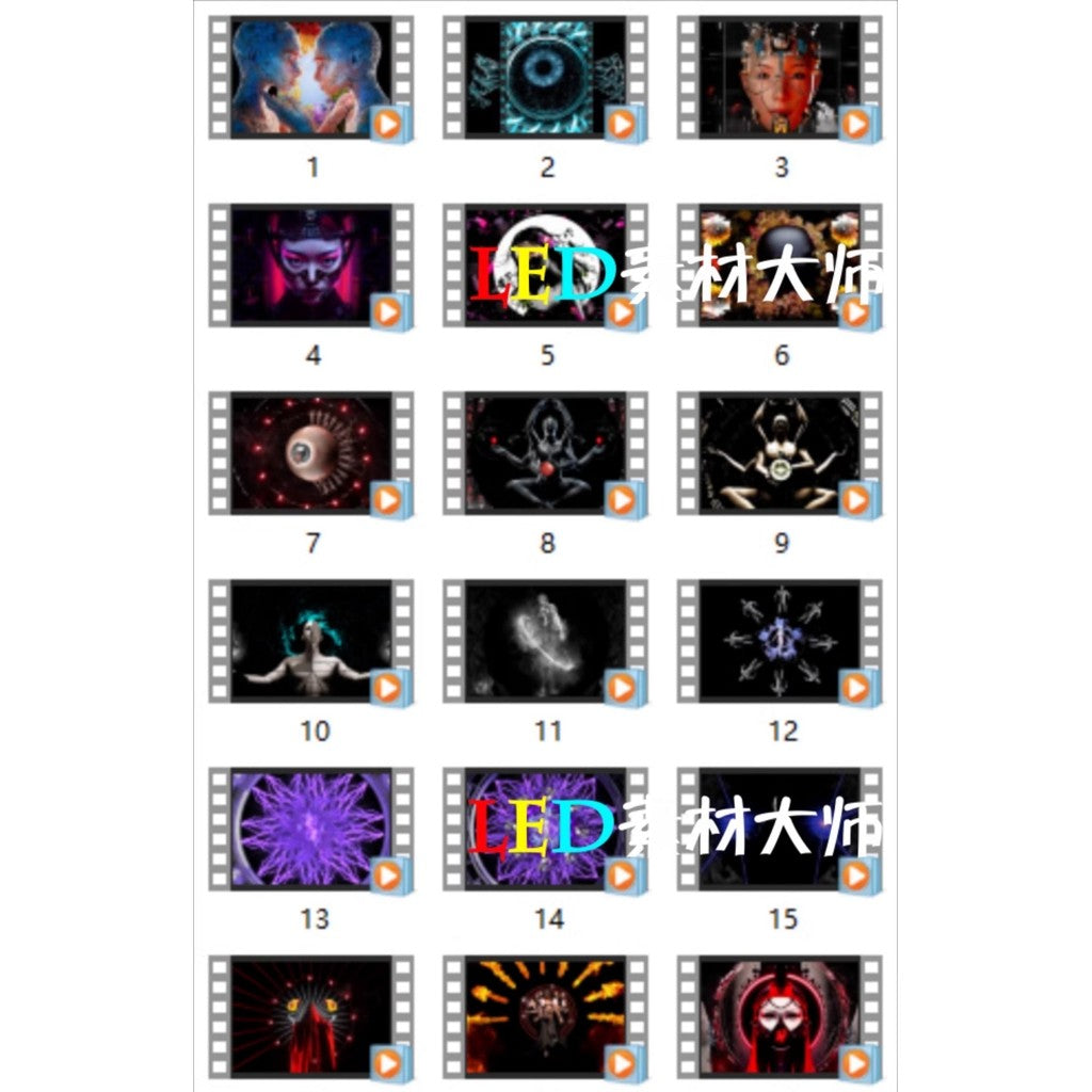VJ LOOP | 💥 Epic 3D Explosion Rhythm Character – LED Club Big Screen VJ Visual 🔥🎭 [MICHIGO STUDIO]