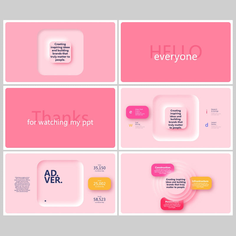 POWERPOINT TEMPLATE 6 | 🍬 Cute Animated Dynamic Pink Macaron High-End Work Report PPT Template [ MICHIGO STUDIO ]