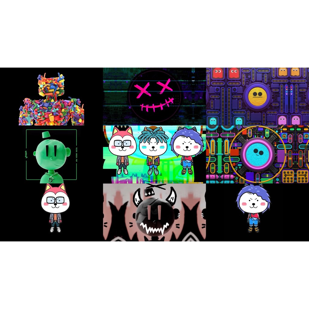 🎥 VJ LOOP | Bounce Cartoon HipHop Rap LED Visuals for Club & Bar 🎭🎤🕶️ [ MICHIGO STUDIO ]