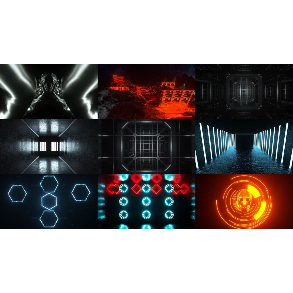 🎥 VJ LOOP | 🏗️ Industrial Style ⚙️ Mechanical Rhythm Abstract LED Background 💡 [ MICHIGO STUDIO ]