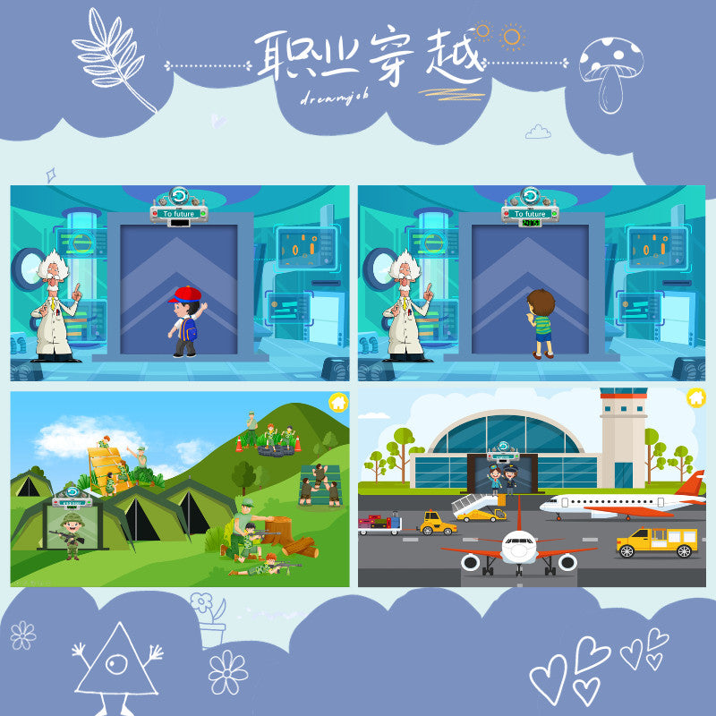 POWERPOINT TEMPLATE 133 | 🎮 Career Crossing Game Courseware 21 Pages WPS Only Office Not Compatible [ MICHIGO STUDIO ]