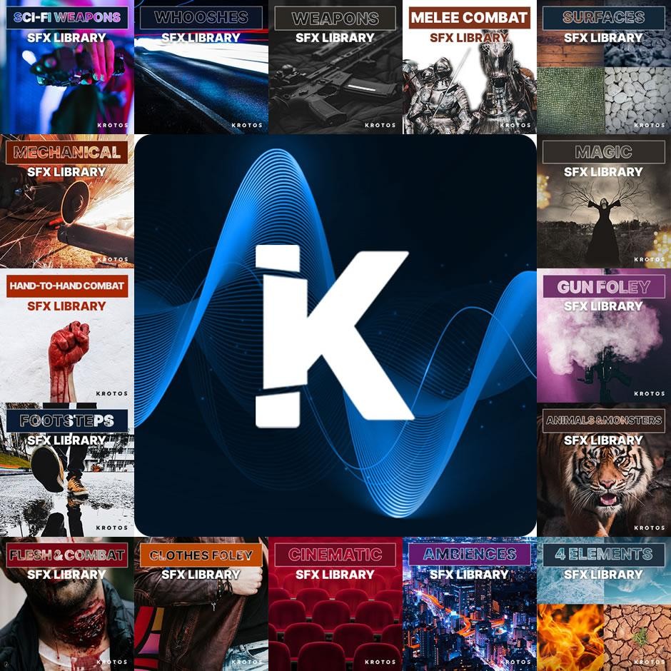 Sample Pack | KROTOS Starter FX 🎮🎬 Film & Game Sound Effects Library 817 [MICHIGO STUDIO]
