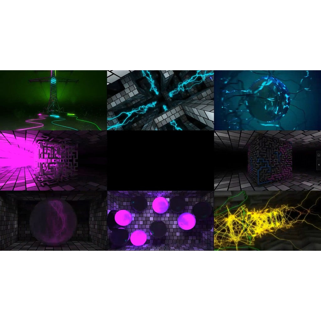 🎥 VJ LOOP | 3D Abstract Rhythm Lines for Club LED Visual Background 🔷📈🎵 [ MICHIGO STUDIO ]