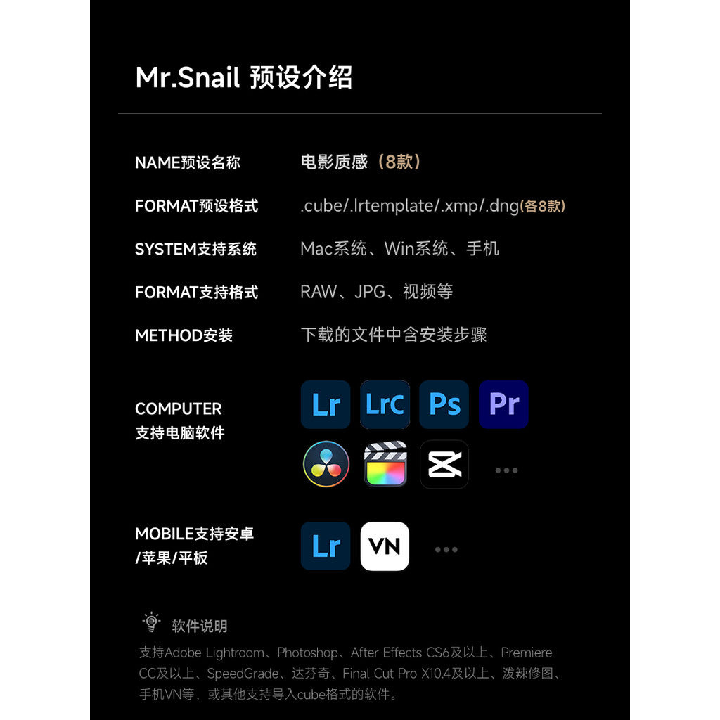 📸 Mr.215 LR Preset Filter - Lightroom Preset (PS, PR, Capcut, DaVinci, Mobile)