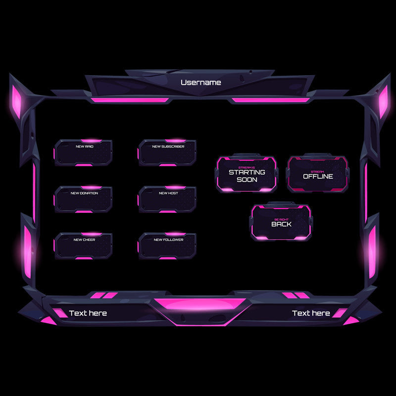 🛠️ AI Vector Sci-Fi Frame + Chat Dialog System Box Template [MICHIGO STUDIO]
