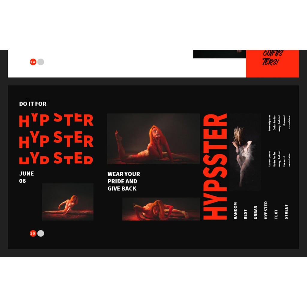 POWERPOINT TEMPLATE 32 | 🎨 Artistic Minimalist Graduation Portfolio Creative Unique Layout PPT Template