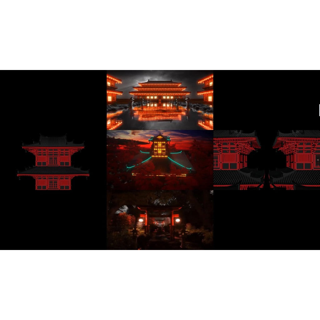 🎥 VJ LOOP | 🏯 Chinese Style 🏮 Ancient Architecture Vibes for Club LED Display 🐉 [ MICHIGO STUDIO ]