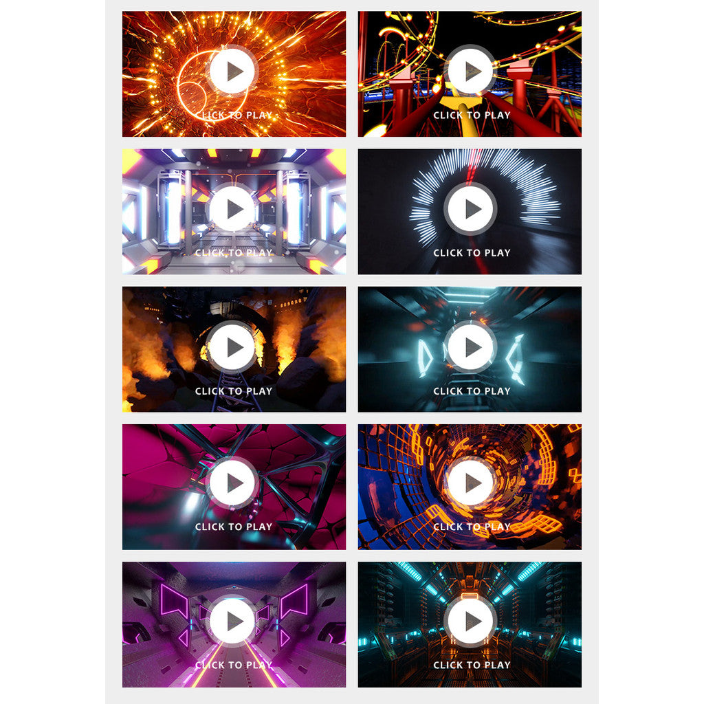 🎥 VJ LOOP | Dynamic Roller Coaster Tunnel City Ride Club LED Background 🎢🌃 [ MICHIGO STUDIO ]
