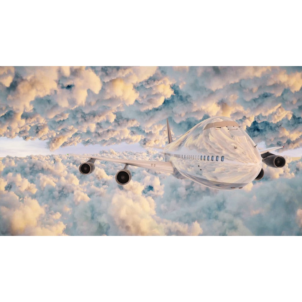 VJ LOOP | ✈️ 3D Cloud Plane Flying Visual – Aerial Atmosphere LED Background VJ 🎥☁️ [MICHIGO STUDIO]