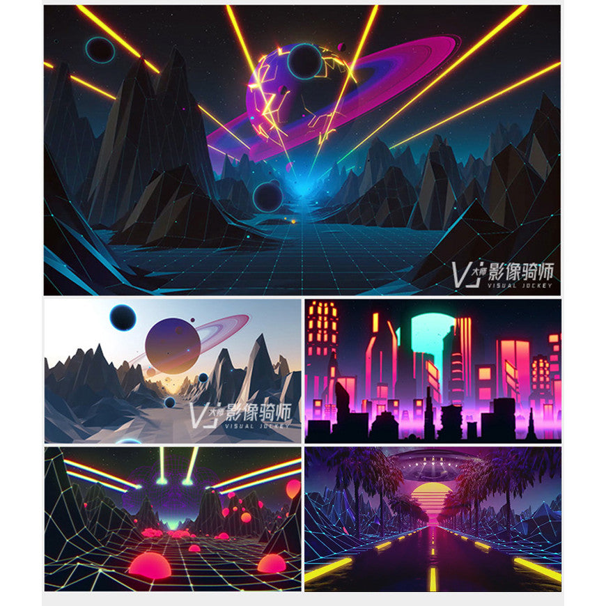 🎥 VJ LOOP | 3D Starfield Runway Animation for Club LED Wall Stage Visuals 4K ✨🚶‍♀️ [MICHIGO STUDIO]