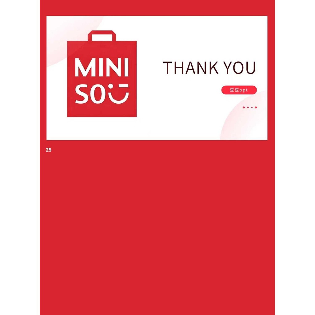 POWERPOINT TEMPLATE 49 | 🛍️ MINISO Brand Marketing Strategy Case Study Class Report PPT Template [ MICHIGO STUDIO ]