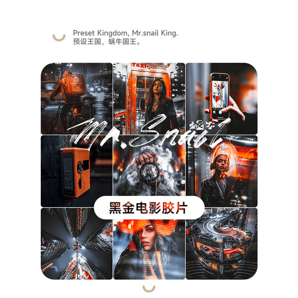 📸 Mr.223 Black Gold Movie Film - Lightroom Preset (Mobile, PS, PR, Capcut)