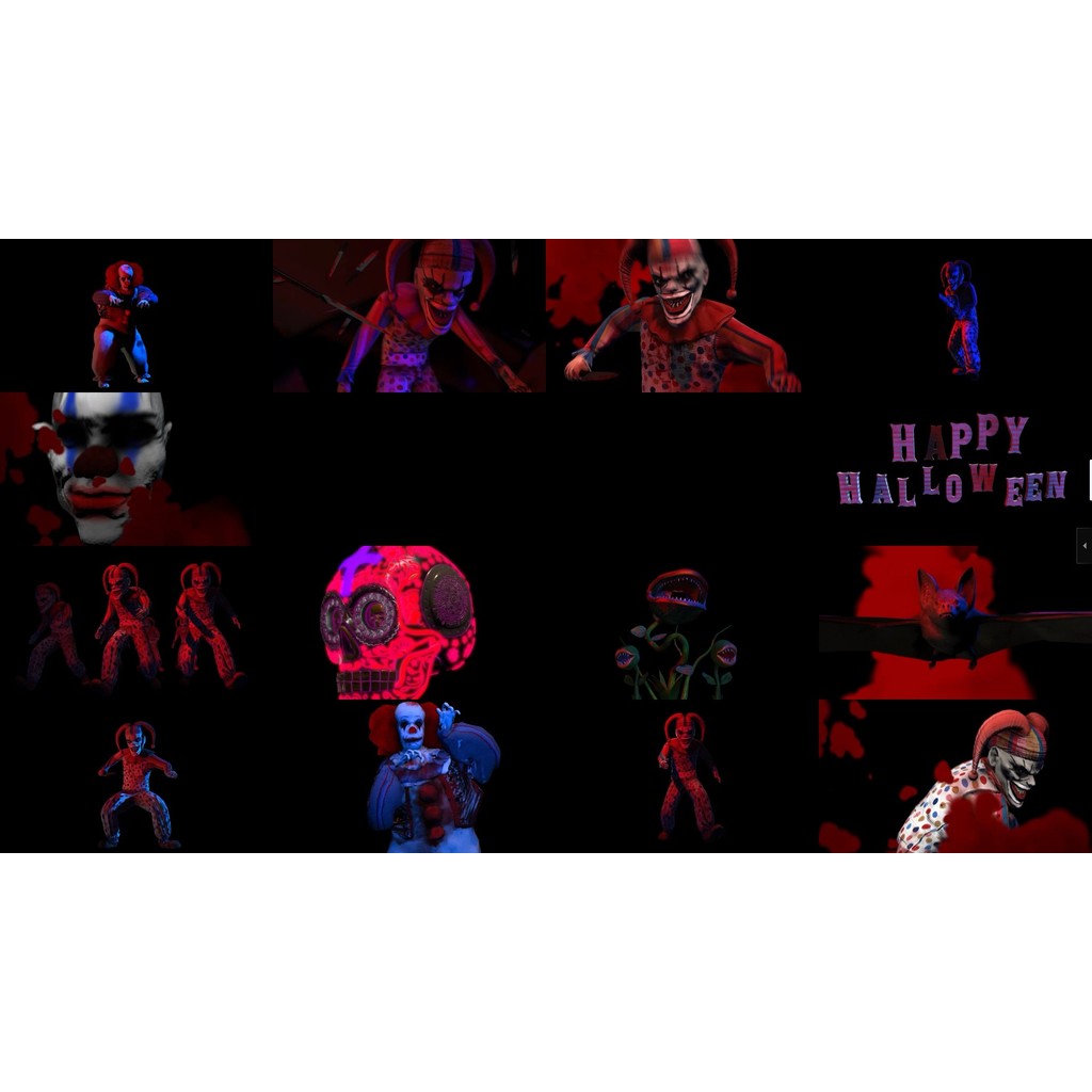 🎥 VJ LOOP | 🎃 Halloween Joker 👻 Rhythm Animation for Club & Stage Visuals 🔪 [ MICHIGO STUDIO ]